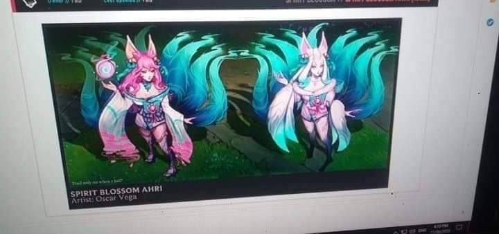 Flora Spirit Ahri seems to still be in the finishing stage