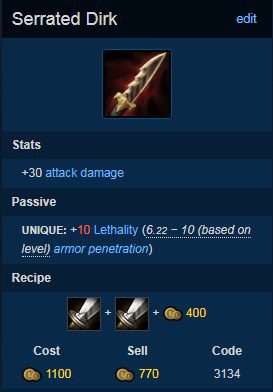 Duskblade of Draktharr is one of the perfect items in the early game
