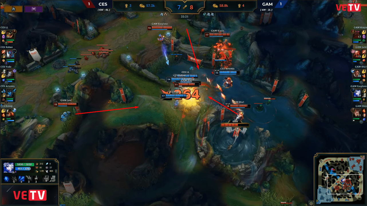 When contesting the Wind Soul, Cerberus fell into GAM's trap and lost the team fight