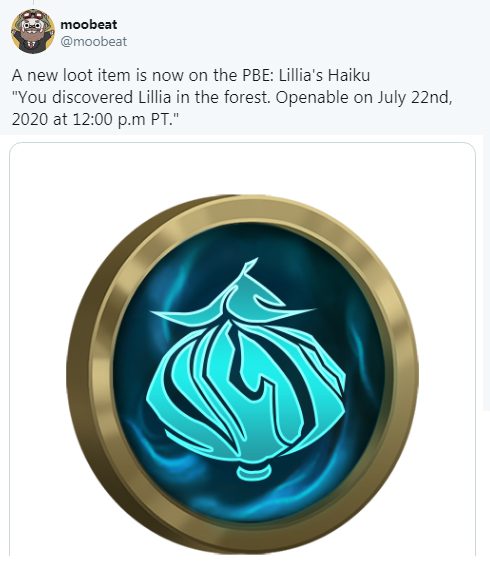 The same thing happened when Lillia was about to be released