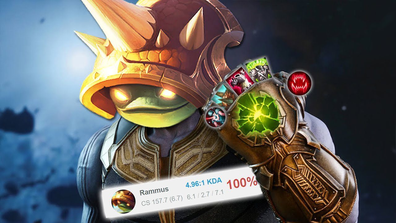 With multiple crowd controls from stuns to taunts, Rammus's ganking ability is extremely good