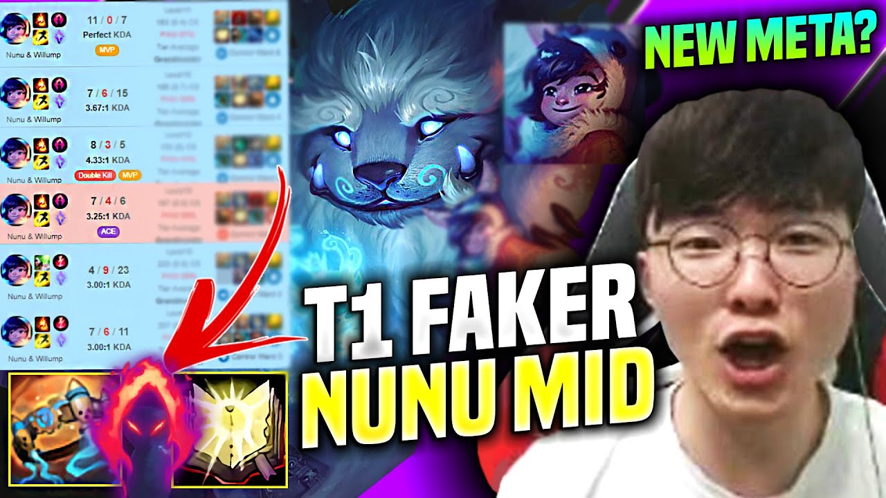 Faker is extremely 'into' Nunu mid lane
