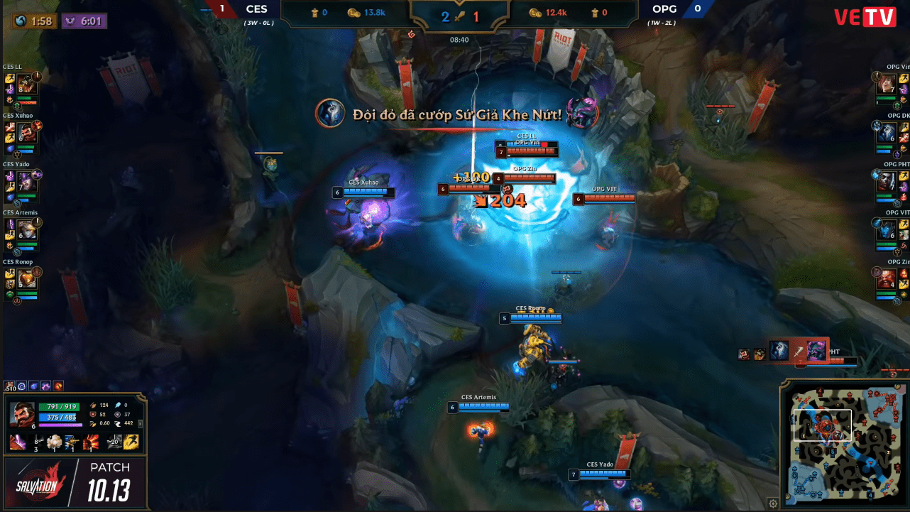 The crucial loss of the Rift Herald by Cerberus unnecessarily extended the match.