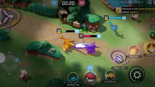 Pikachu in the jungle, Charizard dominating mid lane, Gengar as a supporter, all will be in Pokémon Unite.