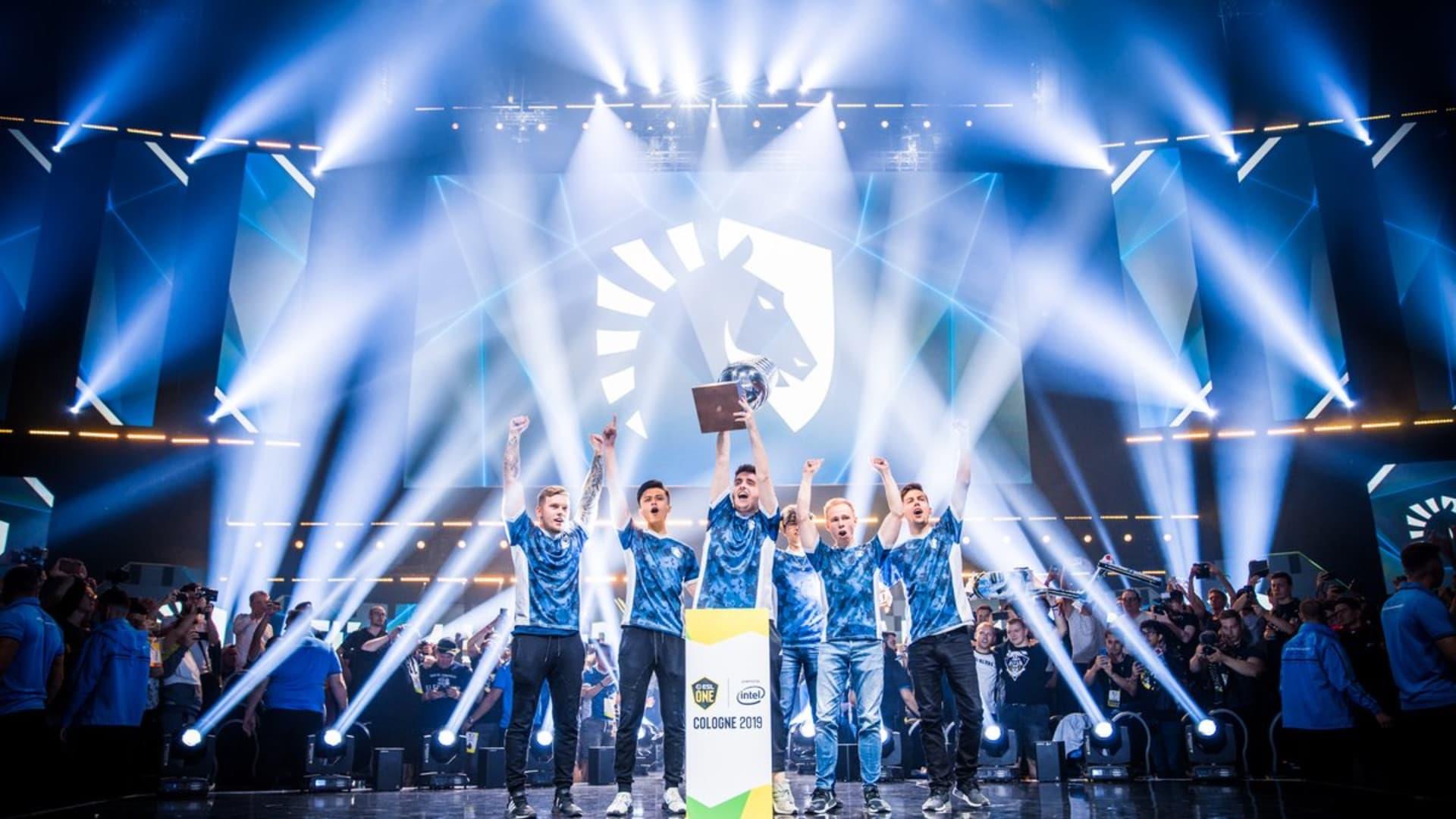 Team Liquid members with the ESL One Cologne 2019 championship