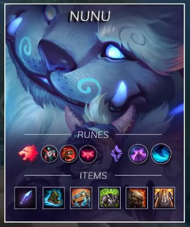 Nunu mid lane heavily emphasizes movement speed
