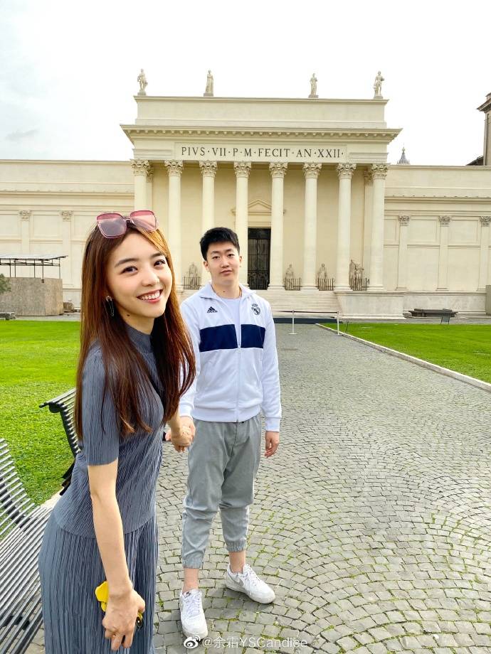 The couple Candice and Quan Trach Nguyen happily together on their trip to Europe after the 2019 World Championship