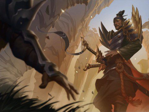 Yone's appearance in Legends of Runeterra looks much older, his shoulder armor is quite similar to Yasuo's, and notably, he also wields dual swords like the leaked images in League of Legends