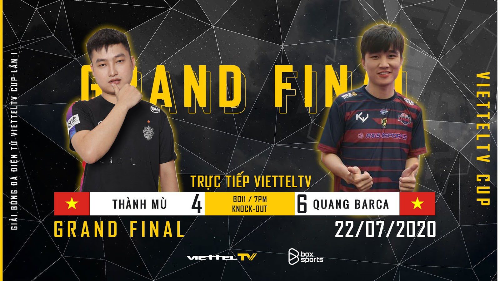 Quang Barca has officially become the new champion of the ViettelTV Cup