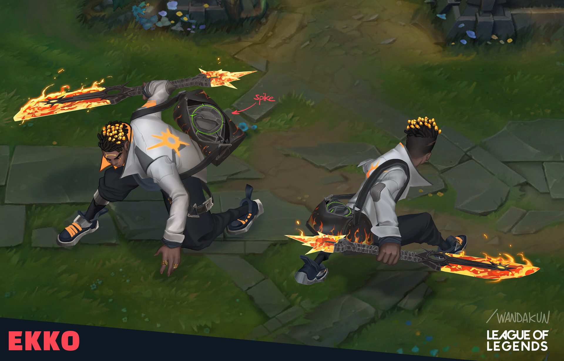 Skin combining Phoenix and Ekko