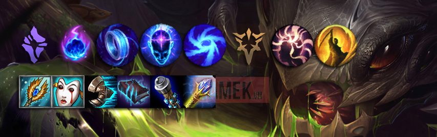 Recommended runes and items for Kog'Maw in the Bot Lane