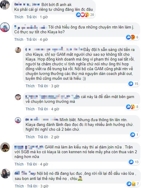 Fan reactions to the information shared by Tinikun