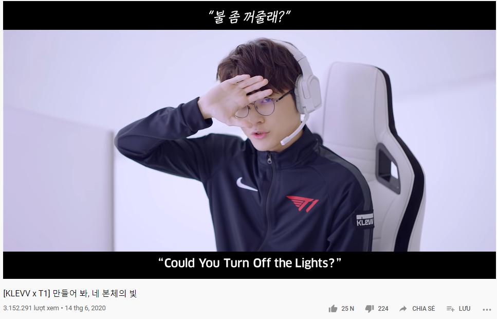 The line that caused a storm trending on all forums about League of Legends in Korea from Faker