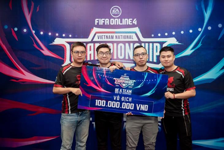 The champion team DIH Esport F4 in the FVNC 2020 season.