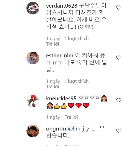 Hundreds of comments replying to her to express envy and admiration