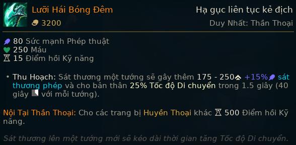 The Mythic Passive on the Vietnam server incorrectly displays 500 instead of the correct 5 skill cooldown points