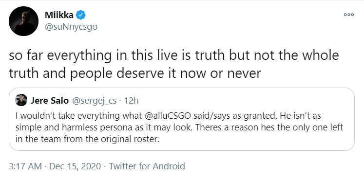 sunny and sergej respond to Allu's comments