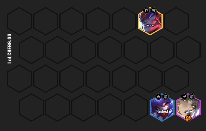 Example of arranging the team to increase the stacking speed of Sword of the Fallen