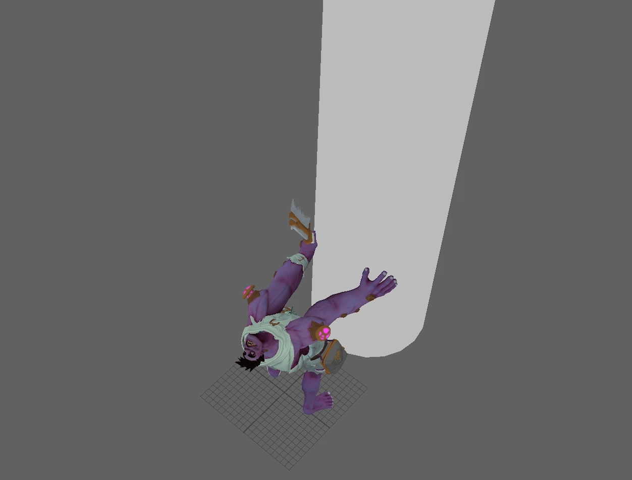 Mundo 2021 attacks with his head, possibly a skill that can attack structures