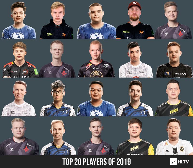 The top 20 players of 2019, as voted by HLTV