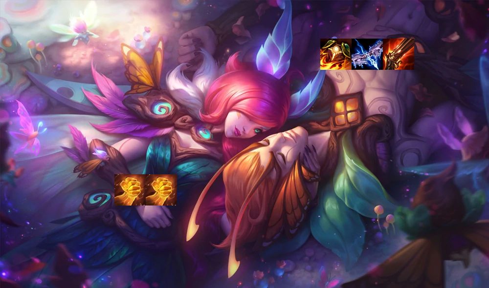Optimal items for the Xayah - Rakan duo