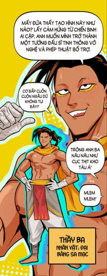 Thầy Giáo Ba's character transformation in the story.