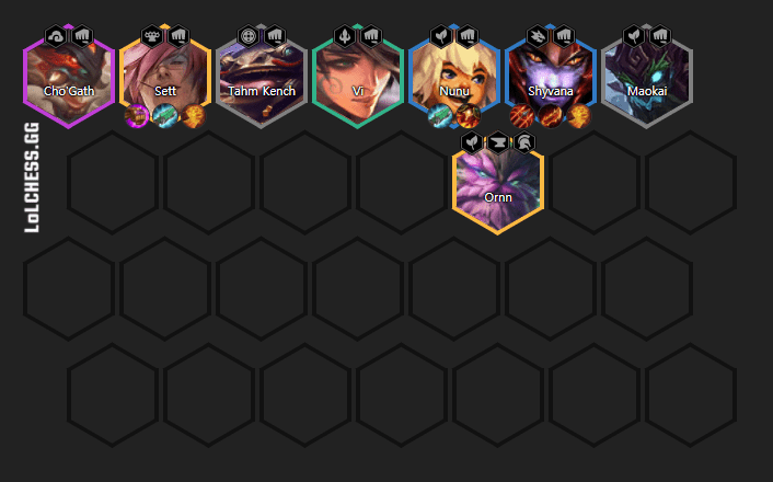 Basic Bruiser composition with 8 Bruisers