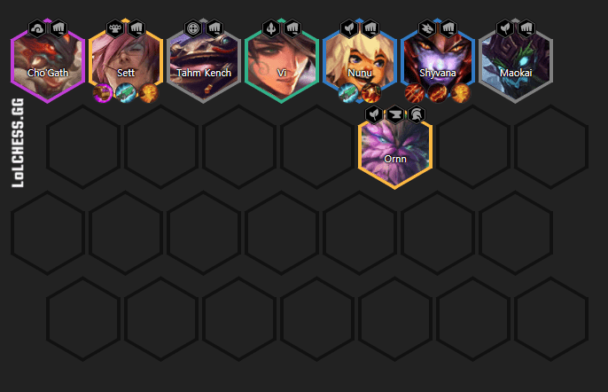 8 Bruiser composition with Shyvana as the carry