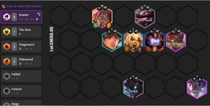 8 Brawlers - 3 Dragon Tribe composition