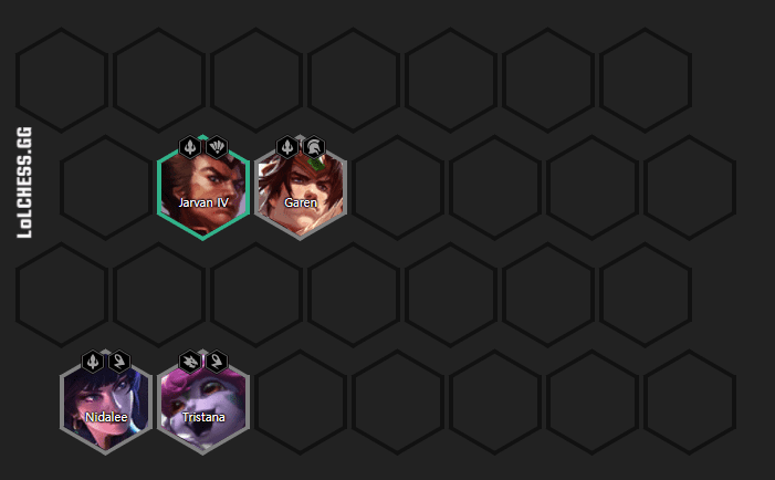 Basic early game composition when playing around Nidalee