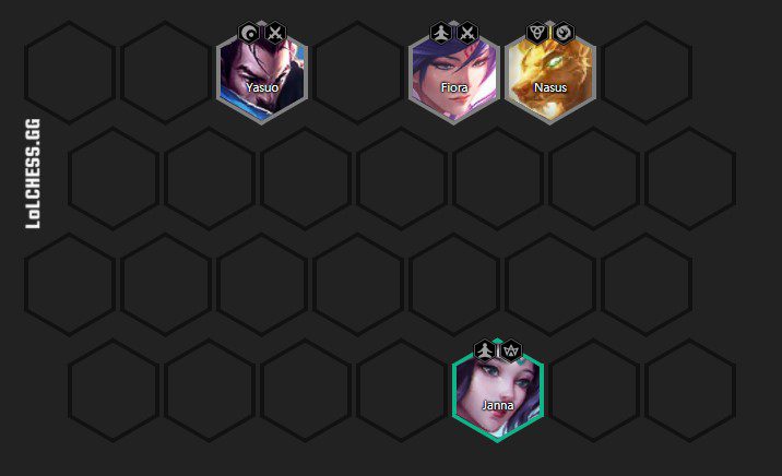 You can start the game with Duelist units and Nasus