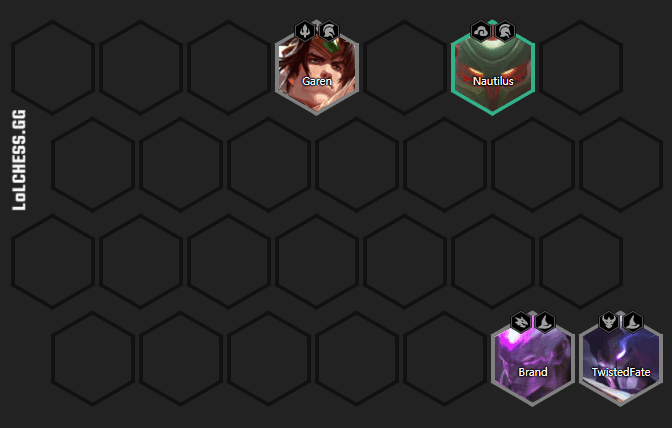 Optimal early game composition with Vanguard and Sorcerer Chosen