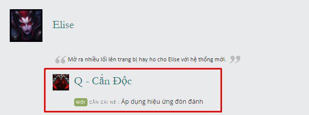 Elise's Q in spider form now applies attack effects