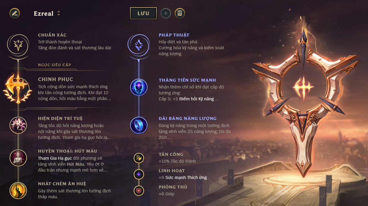 Basic rune setup for Ezreal