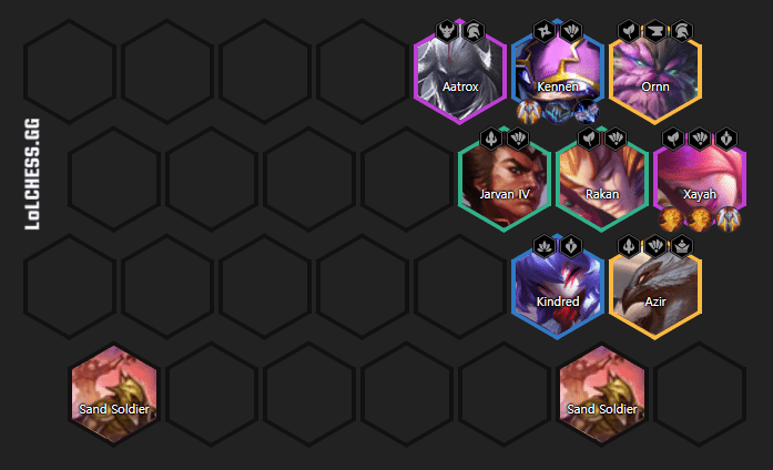 Complete composition in the late game