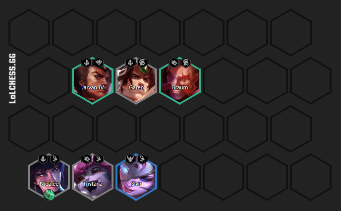 Optimal mid-game composition if you choose the Sharpshooter direction