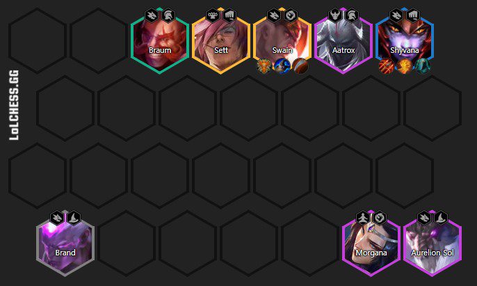 Dragon Tribe composition with Shyvana as the carry