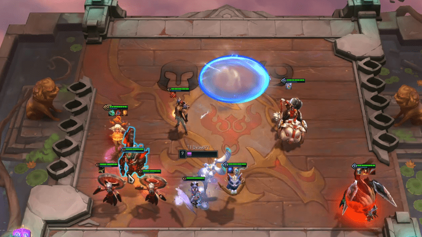 T1 Bebe872's end-game composition, he uses Sett as a counter to the opponent's Galio