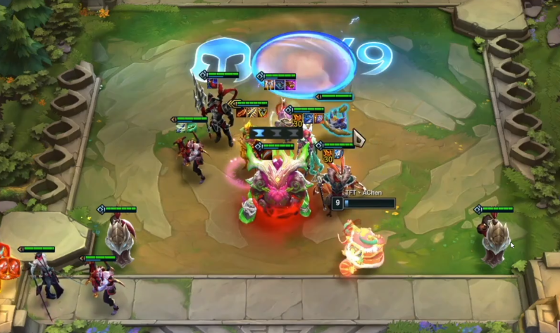 The top-ranked team of player AChen received significant support from 4 items forged by Ornn