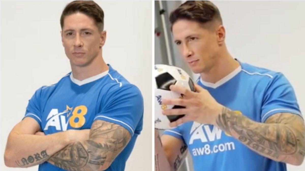 Torres with impressive muscles, ready to 'dominate' his opponents.