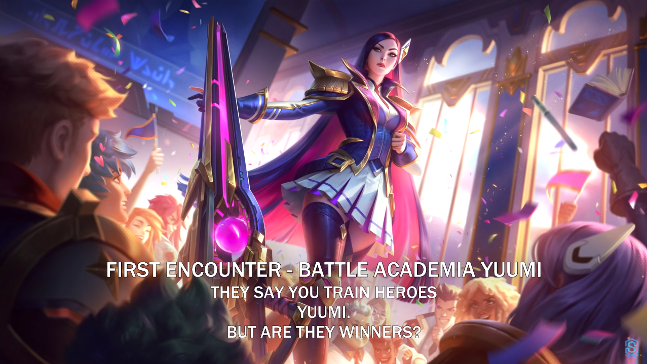 First meeting Principal Yuumi: "I heard you're the one who trains heroes, Yuumi. But are they the winners?"