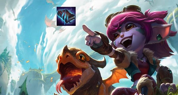 Tristana with Morello's Evil Tome is very strong in the early game