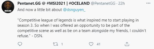 Pentanet.GG also quoted DSN's sharing