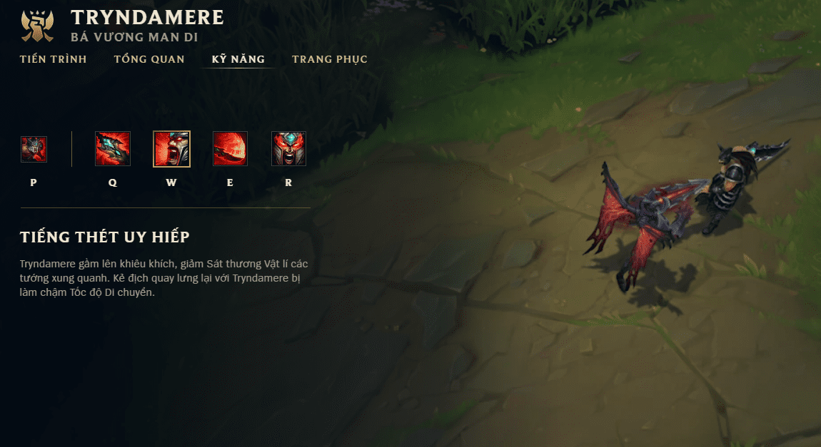 Old Aatrox still appears in Tryndamere's skill introduction video