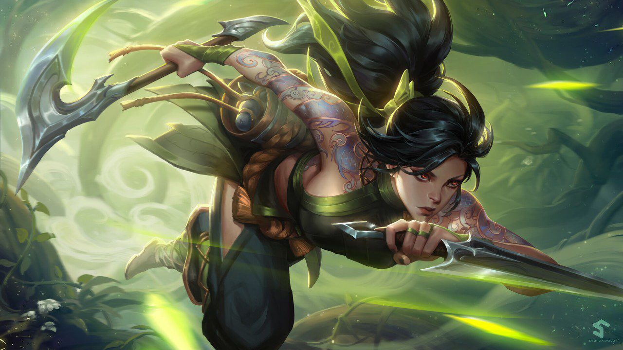 Akali now doesn't need Blue Buff but uses Infinity Edge