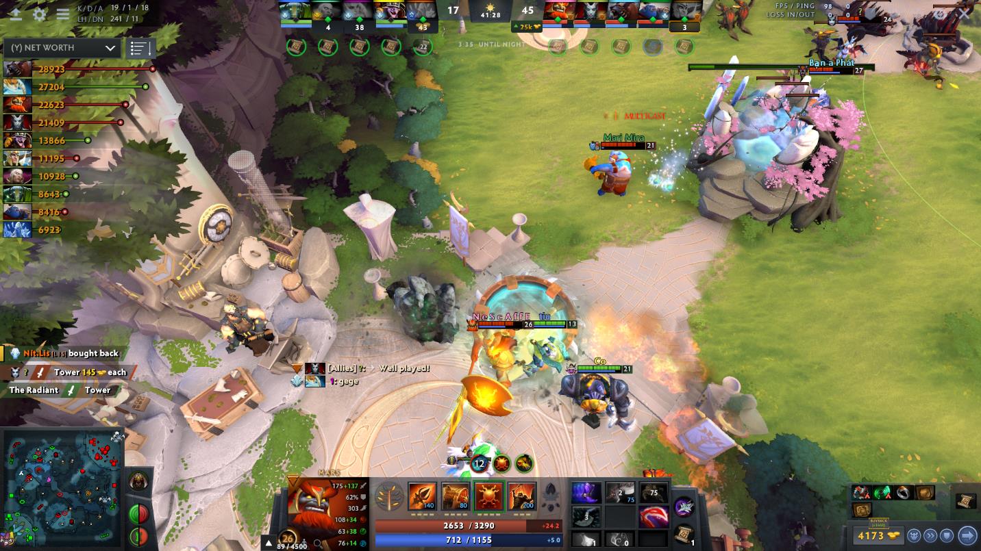 Never Fall dominated the match against NMN led by Misa and teammates