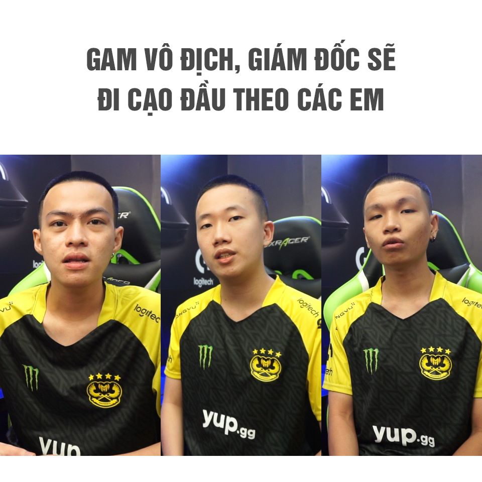 On Facebook, Izumin announced he would shave his head if GAM won the VCS Spring 2021