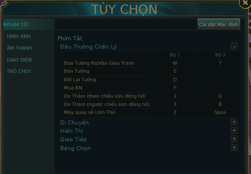 When entering the match, you can open the Options section and set shortcut keys to execute this trick