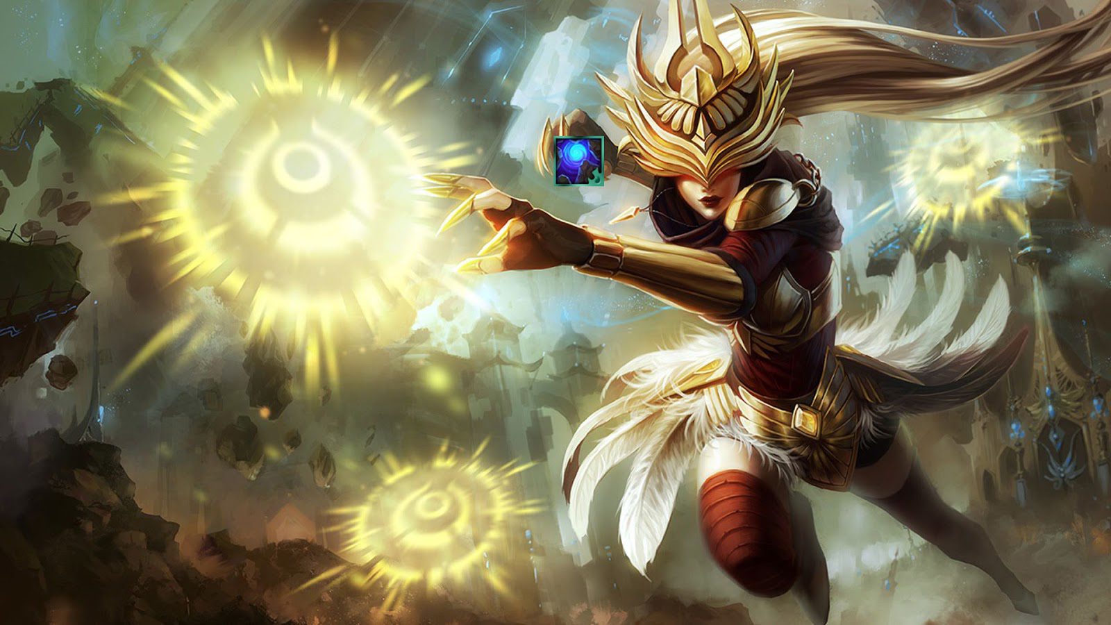 Syndra can stun and throw LeBlanc away