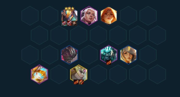Celestial - Legion composition with 3-Star Aatrox Bloodthirster